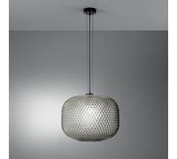 Luce Ambiente Design Ashford hanging light, smoky grey, Ø 40 cm, glass