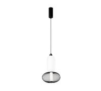 Luce Ambiente Design INKAS LED hanging light, height 41 cm, black, glass/metal, CCT