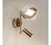 Lucea Wall light Zerde 1+1, gold, 2-bulb