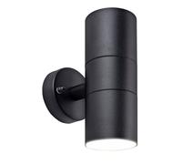 Luceco Azurar Up/down Ip44 Gu10 Wall Light Black