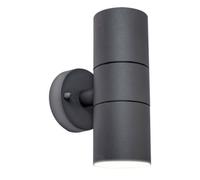 Luceco Azurar Up/Down IP44 GU10 Wall Light Slate Grey, Grey