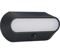 LUCECO Carina Solar LED Bulkhead Light with PIR Motion Sensor - Black