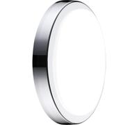 Luceco Eco Indoor LED Bulkhead Light, Decorative Interior Lighting, Round, Silver/White, IP54, 14W, 1300lm, 4000K, EBH22S40