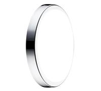 Luceco Eco Indoor LED Bulkhead Light, Decorative Interior Lighting, Round, White/Polished Chrome, IP54, 17W, 1650lm, 4000K, EBH28S40