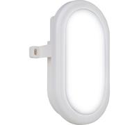 Luceco Eco Mini Oval Bulkhead Light, Ip54, 5.5W, 450Lm, 4000K, White