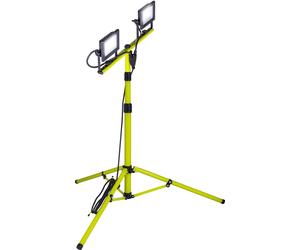 Luceco EFLDTT20B50 Eco Tripod Black Twin 1600lm 2x20W 5000K - UK Plug