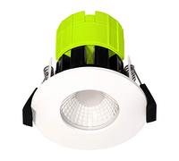 Luceco EFT80W30-01 FType LED Downlight for Ceilings, 8 Watts, 3000K Colour Temperature, White