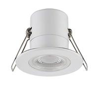 Luceco EFTE45W30-01 F-Eco GU10 Standard Fixed Dimmable Downlight, 5 Watts, 3000K Colour Temperature, White