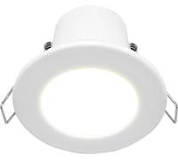 Luceco F-Eco Fixed Fir Downlight 450Lm 5W Ip65 3000K White Bezel