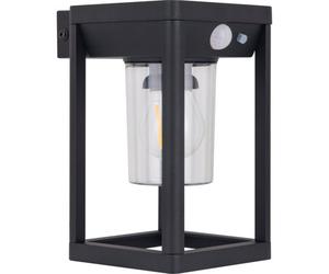 Luceco Filament Solar Wall Light Lantern & Pir Ip54 220Lm 3000K Black