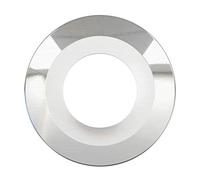 Luceco Fixed Bevelled Bezel FType Downlights, Brushed Steel