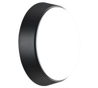 Luceco Fixed Black & White Mains-Powered (Wired) Led Outdoor Bulkhead Wall Light 700Lm (Dia)21.5Cm
