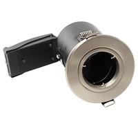 Luceco Fixed Fire Rated GU10 Downlight, Brushed Steel Alloy Steel