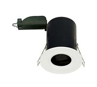 Luceco Fixed Fire Rated GU10 downlight supplied Less lamp, ALUMINIUM, GU10, White