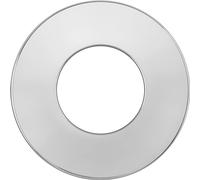 Luceco Flat Bezel for Downlights, Slim Profile, FType MK2, FType Essence, FType Ultra, LED Downlight Accessories, Polished Chrome, 76mm Cut-Out, FTBZFPC