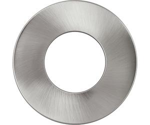 Luceco Flat Bezel for Downlights, Slim Profile, FType MK2, FType Essence, FType Ultra, LED Downlight Accessories, Brushed Steel, 76mm Cut-Out, FTBZFBS