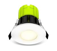 Luceco FType LED Downlight for Ceilings, 6 Watts, 3000K Colour Temperature,White Aluminium