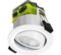 Luceco Ftype Mk2 Adjustable Downlight Power Colour Change White Bezel