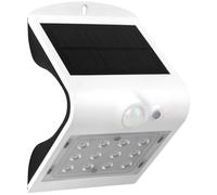 Luceco Solar Guardian Pir Wall Light White Ip65 1.5W 220Lm 4000K