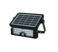 Luceco IP65 Rated Solar Guardian Floodlight with PIR, Black, 5W