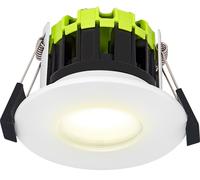 Luceco LDEF8W8D27 Element 8W 750lm IP65 Fixed Fire Rated LED Downlight Dimmable 2700K White