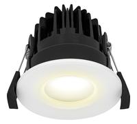 Luceco LDER7W6D30 Element 7W 600lm IP40 Regressed Fire Rated LED Downlight Dimmable 3000K White