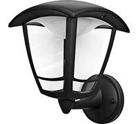 Exterior Led Coach Lantern 4 Panel Bottom Arm 640Lm 8W 4000K Ip44 Black Non-Pir LEXCL4B6B4-01