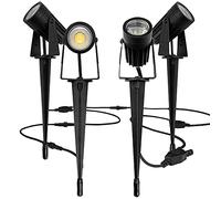 Luceco LED Decorative Outdoor Garden Spike Light Kit, Set of Four, 4x3 Watts, 4x200 Lumen, 4000K Colour Temperature,LEXGSPK4P40-01