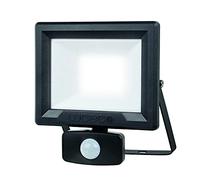 Luceco LED Eco Slimline Floodlight with PIR Sensor, 30 Watts, Black