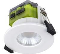 Luceco FTF6WCCT FType MK2 4W/6W 750lm Power Change & 4 Colour CCT 2700K/3000K/4000K/6000K Dimmable IP65 White - Flat