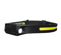 Luceco LED Flexible Head Torch with USB and PIR Motion Sensor, 4 Light Modes, Adjustable, Rechargeable, Suitable for Hard Hats, Inspection Lights, 5W, 350lm, 6500K, LILHF35P65