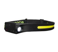 Luceco LED Flexible Head Torch with USB and PIR Motion Sensor, 4 Light Modes, Adjustable, Rechargeable, Suitable for Hard Hats, Inspection Lights, 5W