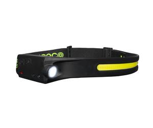 Luceco LED Flexible Head Torch with USB and PIR Motion Sensor, 4 Light Modes, Adjustable, Rechargeable, Suitable for Hard Hats, Inspection Lights, 5W