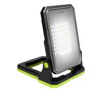 Luceco LED Folding Magnetic Work Light with USB Power Bank, 3 Light Modes, Adjustable, Rechargeable, Stand, Carry Handle and Hook, Inspection Light, IK07, 10W, 1300lm, 6500K, LILM13G65