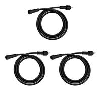 Luceco LED Garden Spike Kit 2 Meter Extension Cable Black (Pack of 3)