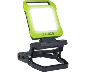Luceco LED Inspection Work Light with Folding Clamp and USB Power Bank, Rechargeable, 2 Light Modes, Stand and Carry Handle, Rotating, IK07, 10W, 1000lm, 6500K, LILC10G65