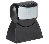 Luceco LED Multi-Directional PIR Motion Sensor Wall Mounted Lighting, 180 Degree Angle, 12 x 8 cm, Black Polycarbonate (PC)