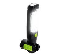 Luceco LED Swivel Torch Light with USB Power Bank and Hook, 2 Light Modes, Rechargeable, Adjustable and Rotating, Black, IK04, 3.5W, 300lm, 6500K, LILT30R65