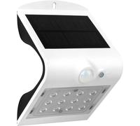 Luceco LEXS22W40 Solar Guardian Wall Light with PIR Sensor White IP65 1.5W 220lm 4000K Standard