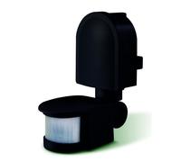 Luceco LGIP44WSB-01 LED Tilt and Swivel PIR Motion Sensor Wall Mounted Lighting, 180 Degree Angle, 21 x 7.5 x 5.5 cm, Black