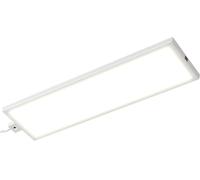 Luceco LUCP50WH30P 8W 500lm 300x100mm Under Cabinet Slimline Panel Starter Pack Sensor Dimmable 3000K UK Plug