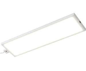 Luceco LUCP50WH30P 8W 500lm 300x100mm Under Cabinet Slimline Panel Starter Pack Sensor Dimmable 3000K UK Plug
