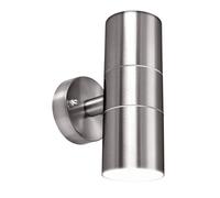 Luceco Outdoor Decorative Up/Down External Wall Light Stainless Steel in Grey Luceco Grey