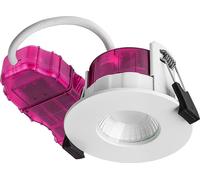 Luceco PTF6WD2W FType Elite 4W/6W 690Lm Power Change & CCT Change 3000K/4000K Dim2Warm Dimmable IP65 White - Flat (6 Pack)