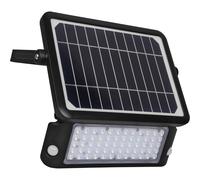 Luceco Solar Guardian PIR Floodlight Black, IP65 Rated, 10