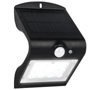Luceco LED Solar Guardian Wall Light with PIR Motion Sensor, 1.5 Watts, Black