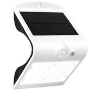Luceco Solar Guardian Pir Wall Light White Ip65 1.5W 220Lm 4000K