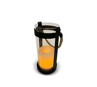 Luceco Solar LED Lantern, Impemeable IP44 Lamp Lights, Outdoor Decorative Lighting for Patio, Balcony, Table, Outdoor Garden