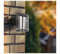 Luceco Solar LED Wall Light Stainless Steel IP44