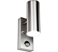 Luceco Stainless Steel Led Pir Wall Light Up or Down 500Lm 8W 3000K